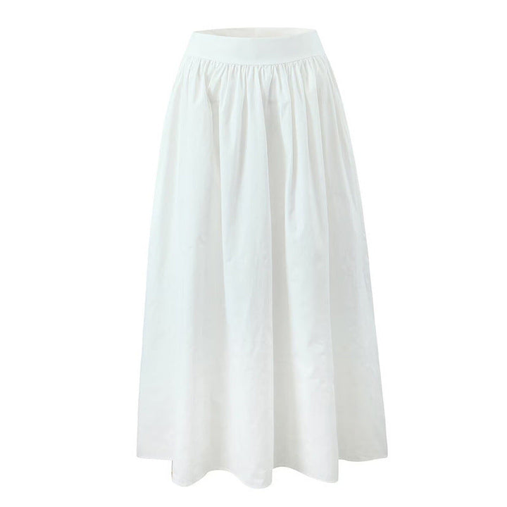 Levoire | Boîte de fronces Gilet de fronces sans manches Jupe robe blanche