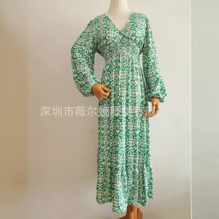 Levoire | Floralsi Robe Grande Taille Dos V Pêche Dress