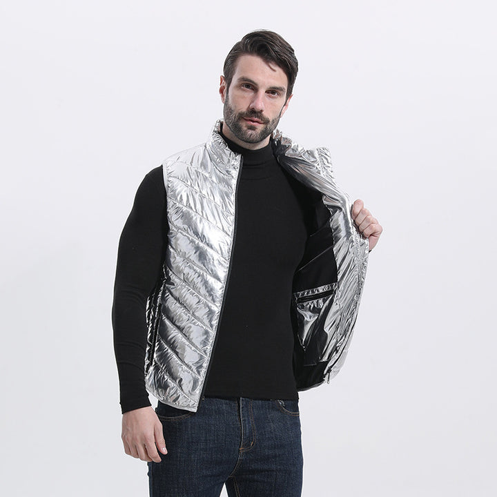 Levoire | Gilet outdoor argenté à neuf zones