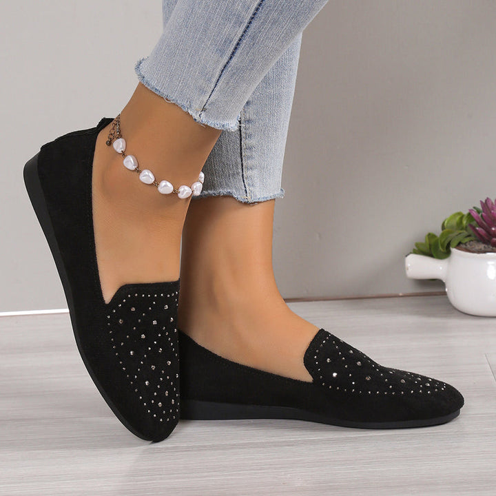 Levoire | Mules Plates Luxueuses Avec Détails En Cristal Pour Femmes
