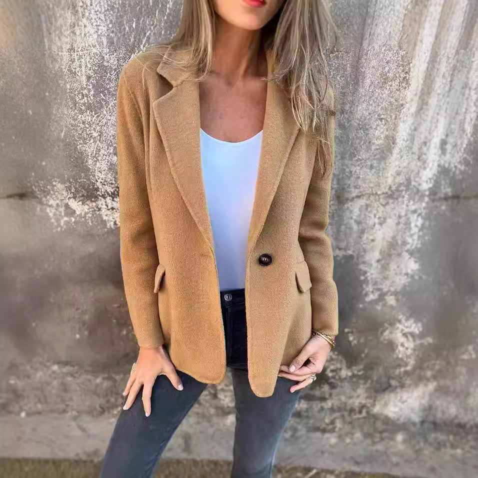 Veste blazer élégante pour femmes en polaire douce Levoire