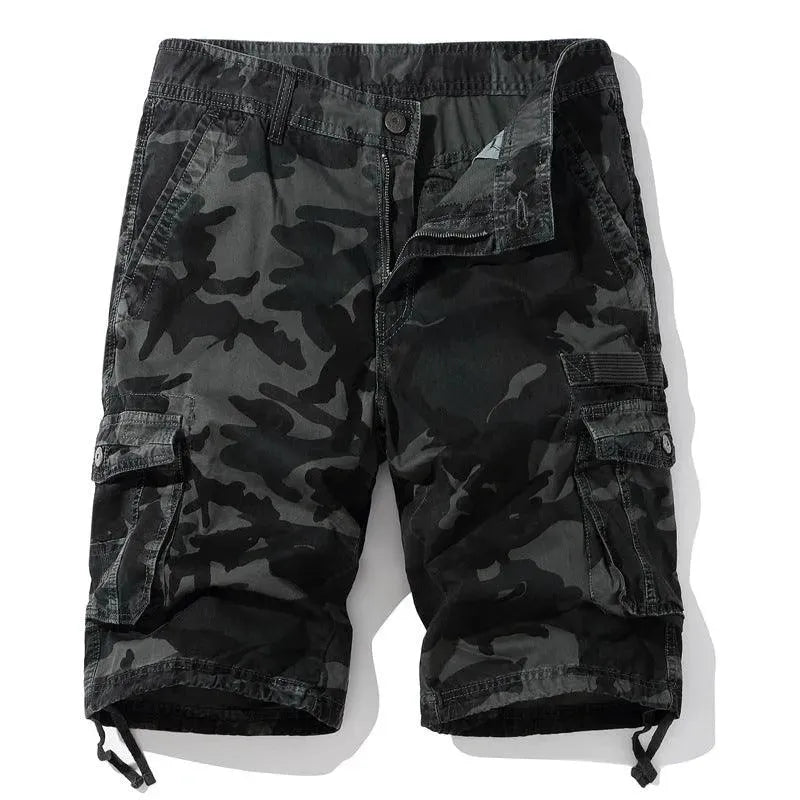 Levoire | Short homme grand taille Gris foncé camouflage