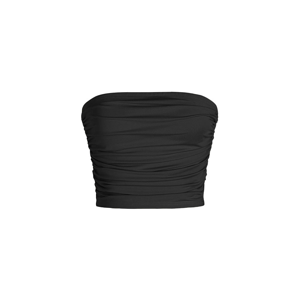 Top bandeau pour femmes avec des détails froncés et une taille élastique Levoire