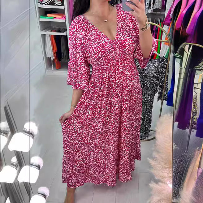 Levoire | Robe Plus Taille Fei V-océan Imprimé Floral