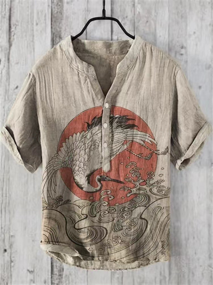 Levoire | Chemise Japonaise En Mélange De Lin