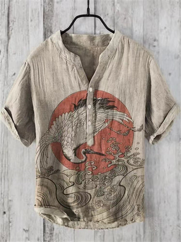 Levoire | Chemise Japonaise En Mélange De Lin