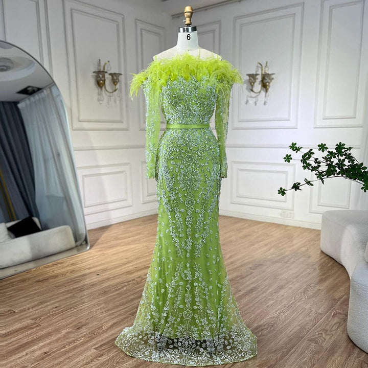 Levoire | Élégant Costume de soirée pour banquet Fluorescent Vert