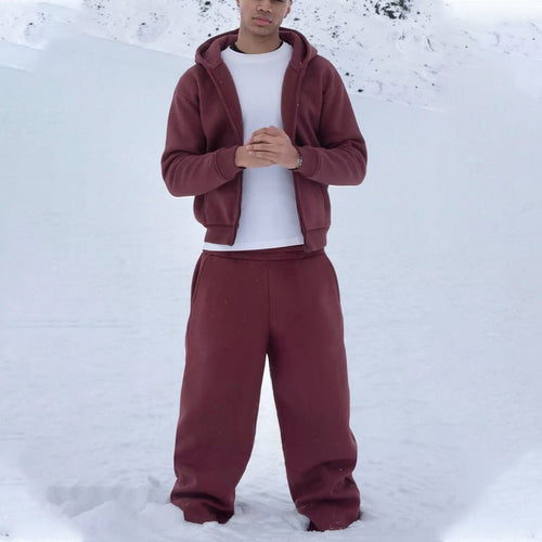Hommes nan Oversize Zip-Hoodie et Relaxed Sweatpants Set Avriane