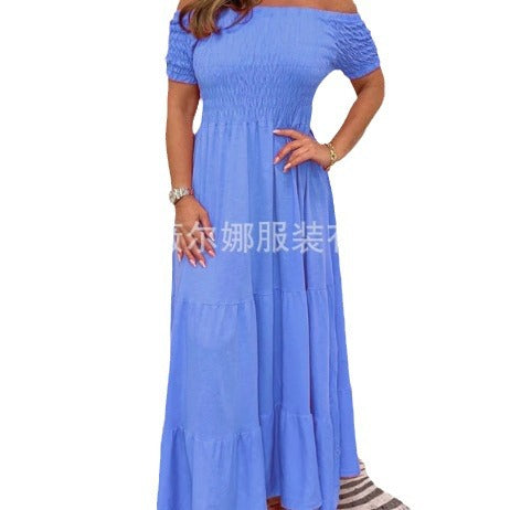 Levoire | Robe en A à couches à manches courtes Robe en A à couches