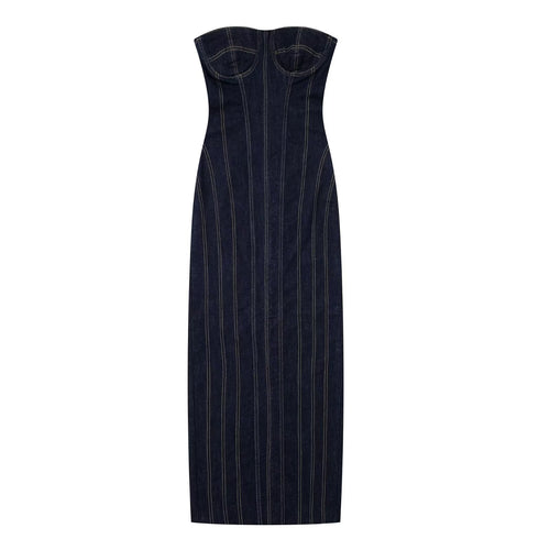 Levoire | Robe en denim sans manches d'été