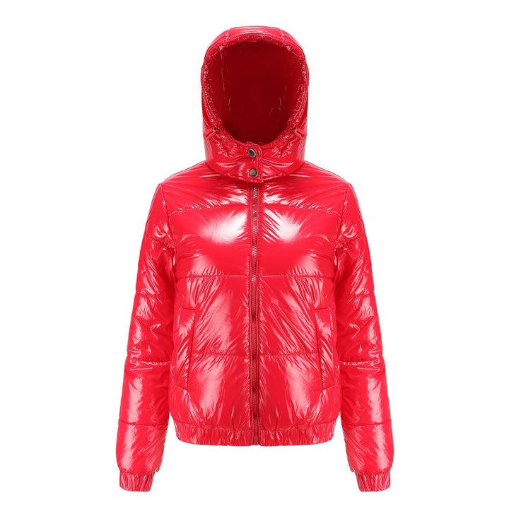 Dames Duvet brillant avec capuche amovible Avriane