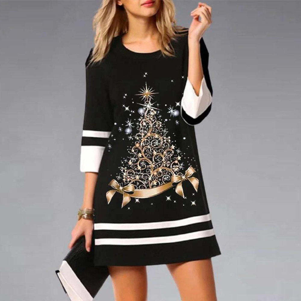 Levoire | Robe à col rond à manches courtes A2