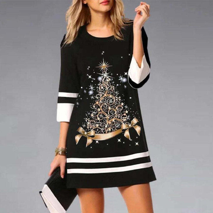 Levoire | Robe à col rond à manches courtes A2
