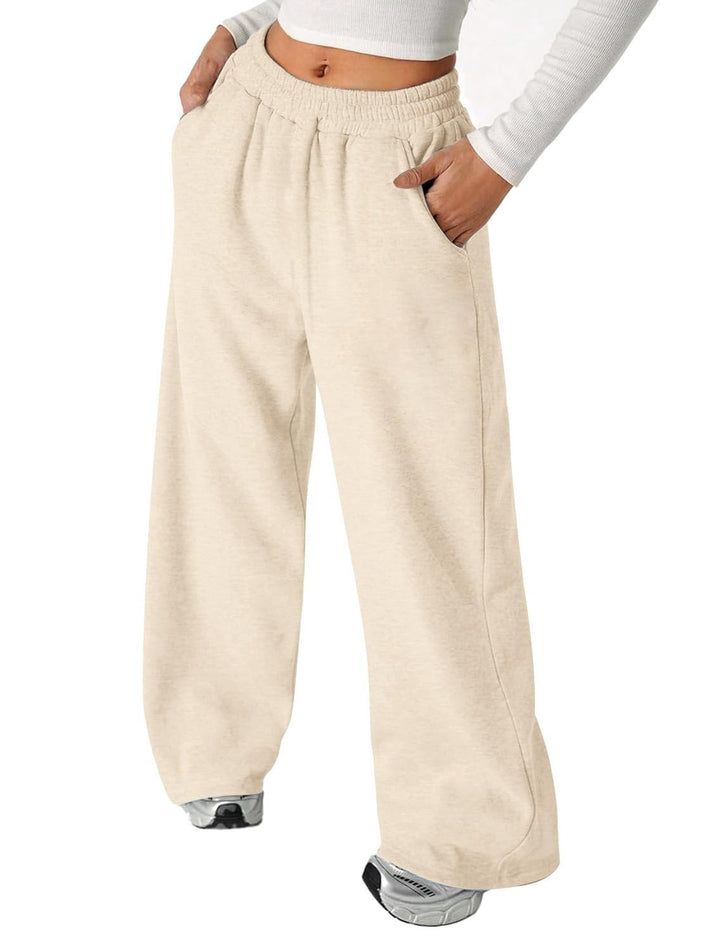 Pantalon décontracté pour femmes avec taille élastique et coupe ample Levoire