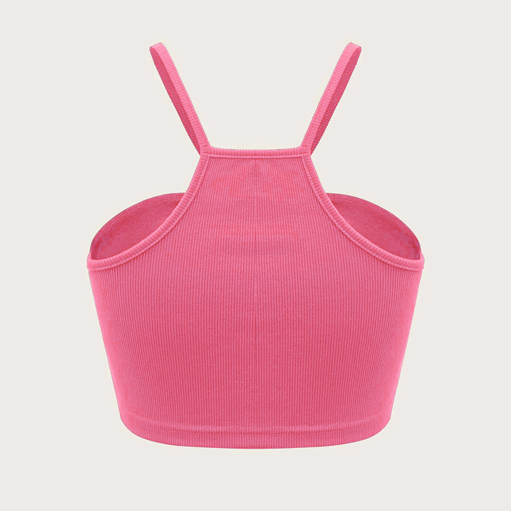 T-shirt court pour femmes avec des bretelles spaghetti réglables et un effet de drapé élégant Levoire