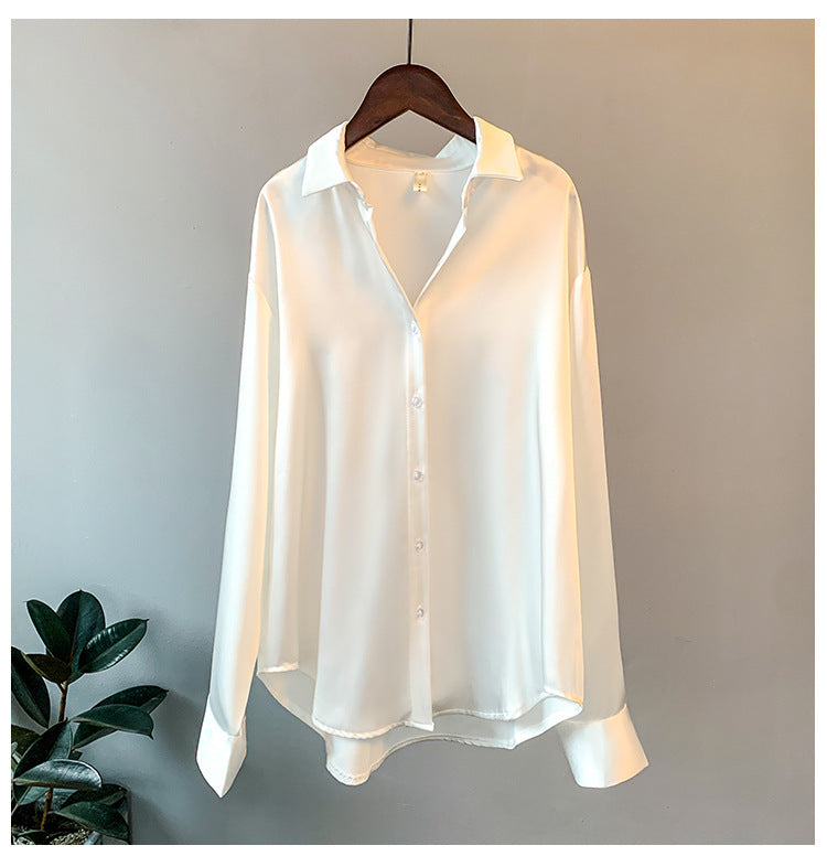 Blouse élégante pour femmes en satin de haute qualité Levoire