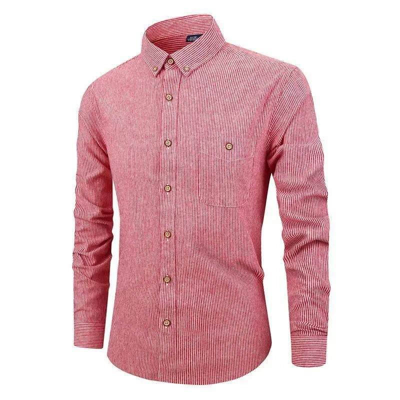 Levoire | Chemise à rayures slim-fit à manches longues Melonikameleontti