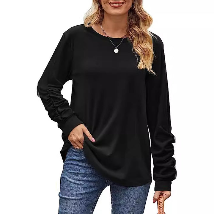 Chemise décontractée à manches longues pour femmes en mélange de coton doux Levoire