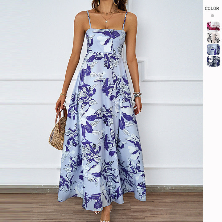 Robe maxi femme avec motif graphique Levoire