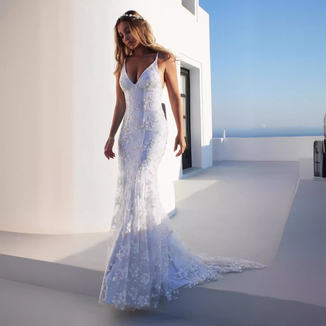 Levoire | Élégante robe blanche sans bretelles