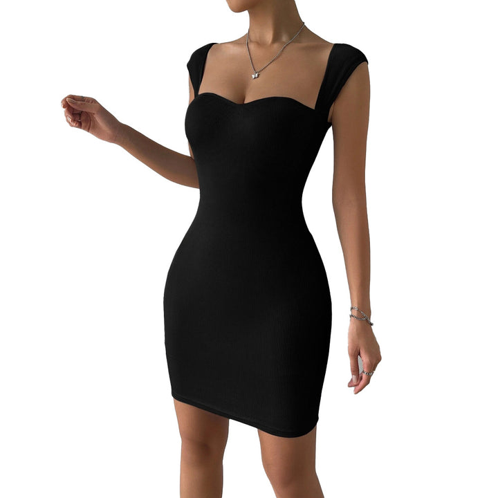 Robe mini moulante pour femme avec décolleté en cœur et design en maille élastique Levoire