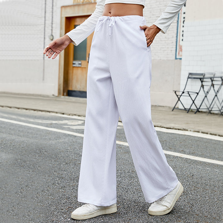 Pantalons de jogging amples pour femmes avec taille élastique et poches pratiques Levoire