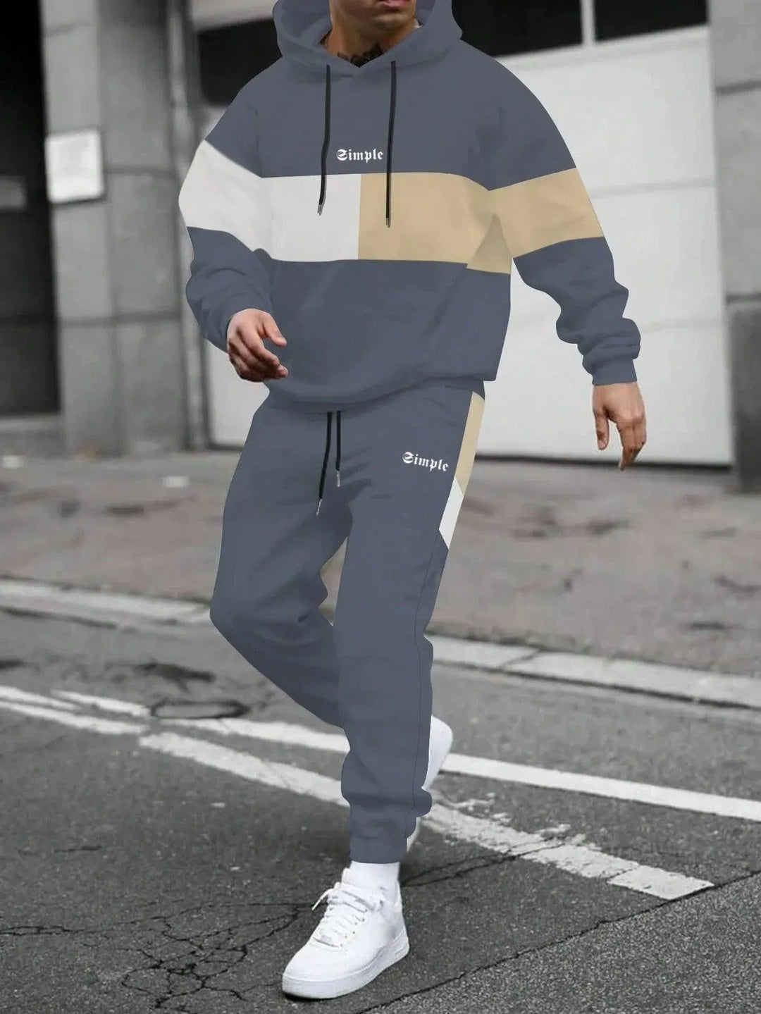 Levoire | Tenue de sport large et polyvalente à rayures G50Z138
