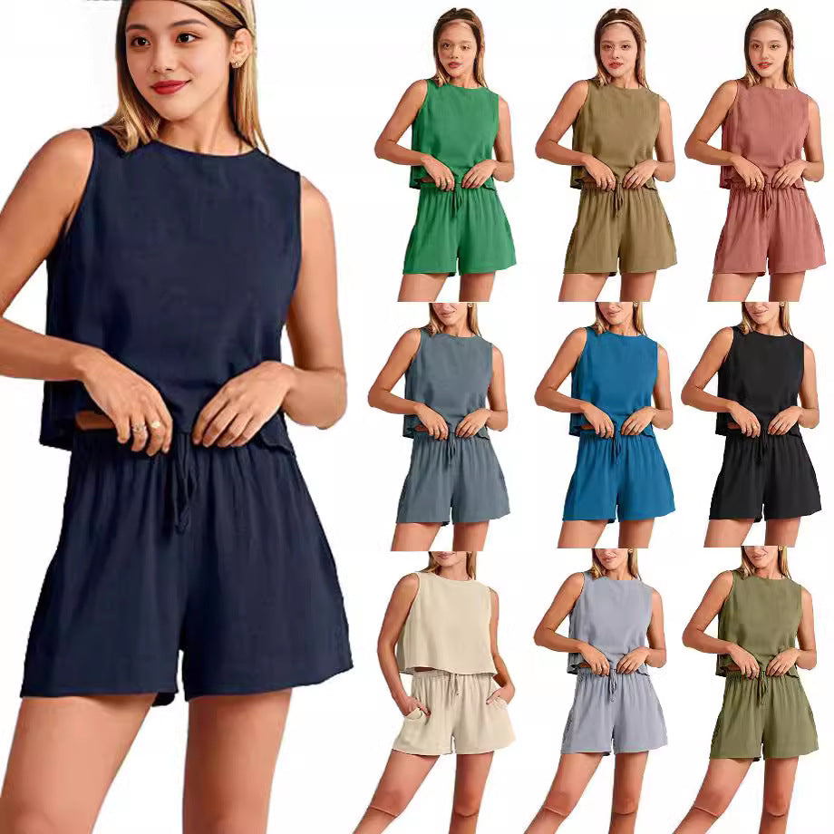 Ensemble de loisirs deux pièces pour femmes avec taille élastique Levoire