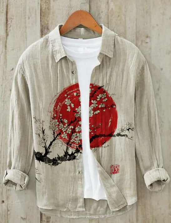 Levoire | Chemise Japonaise En Mélange De Lin