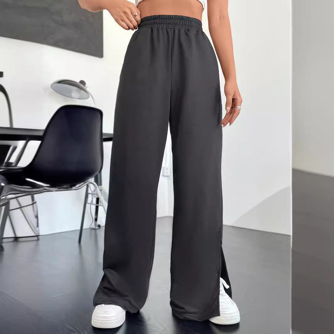 Pantalons de loisirs amples pour femmes avec fentes latérales Levoire