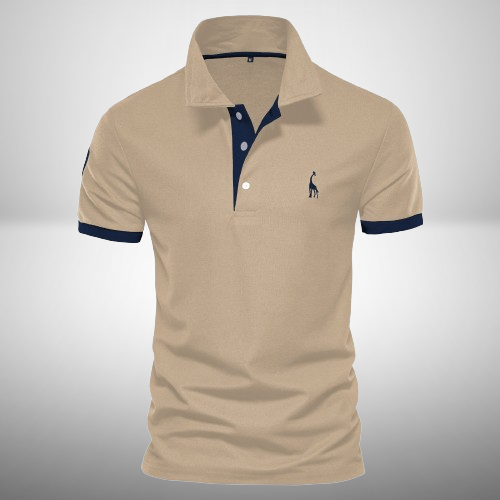 Levoire | Polo Décontracté Slim Fit Pour Hommes Kaki