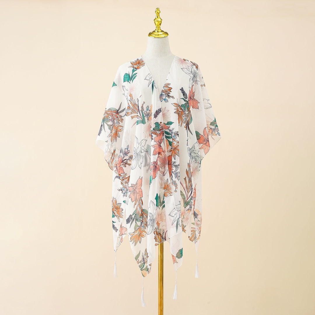 Levoire | Kimono D'Été En Tricot En Forme De Fleur Pour Femmes