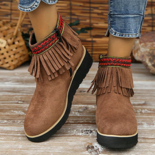 Levoire | Bottines À Franges Hiver