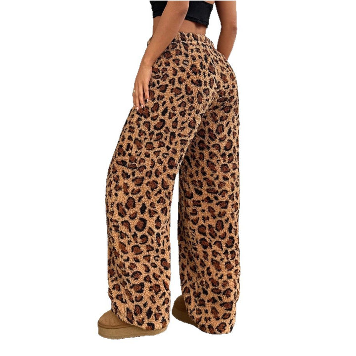 Pantalons décontractés pour femmes à imprimé léopard Levoire