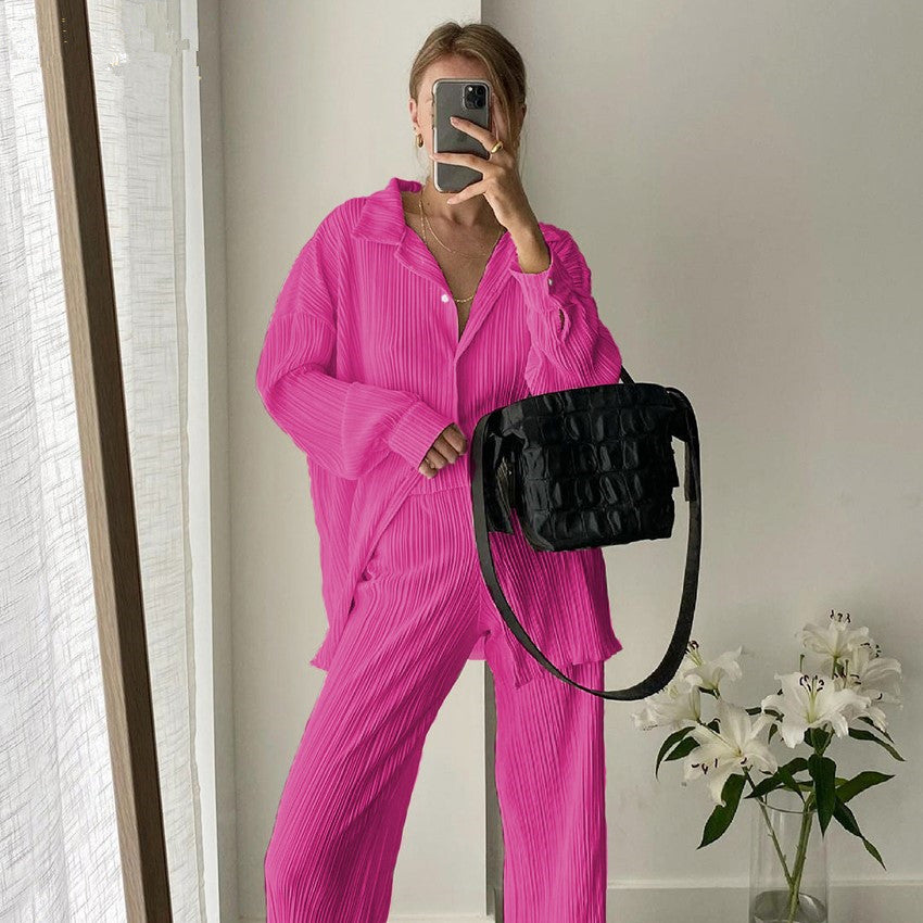 Levoire | Ensemble noir pour femmes avec jambes larges Rosenrot