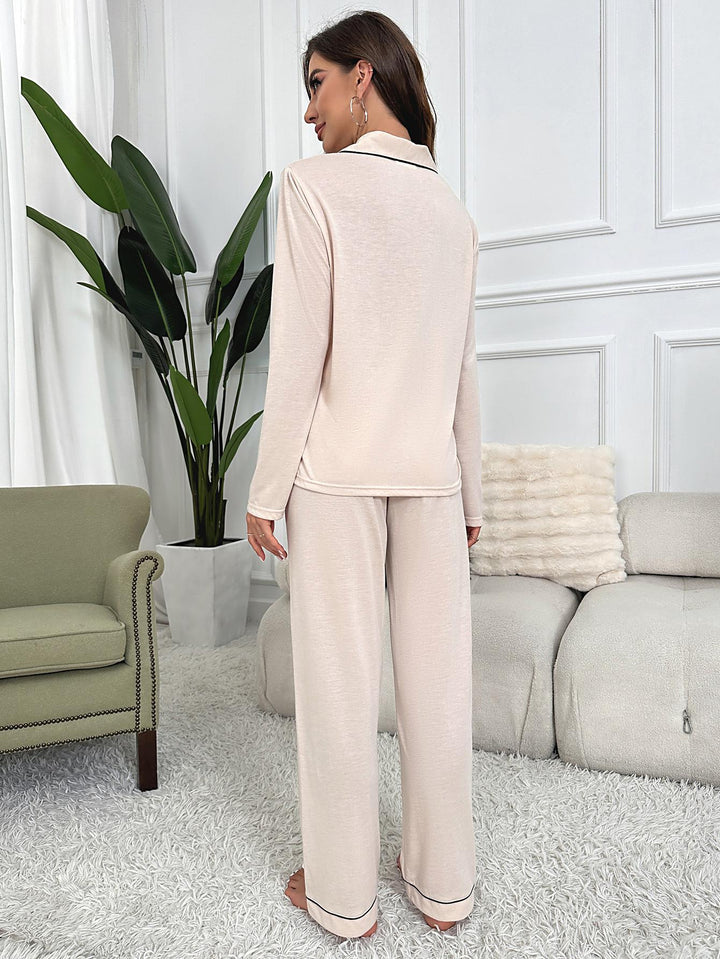 Levoire | Ensemble De Pyjama Doux Avec Col