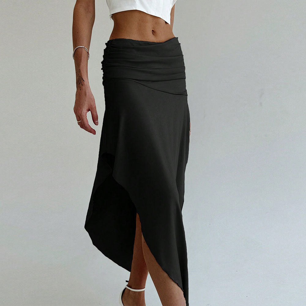 Jupe maxi asymétrique pour femmes avec un élégant drapé Levoire
