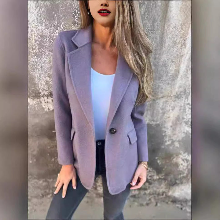 Veste blazer élégante pour femmes en polaire douce Levoire