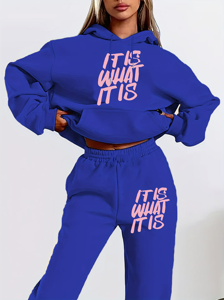 Ensemble de survêtement pour femmes avec impression élégante et coupe décontractée Levoire