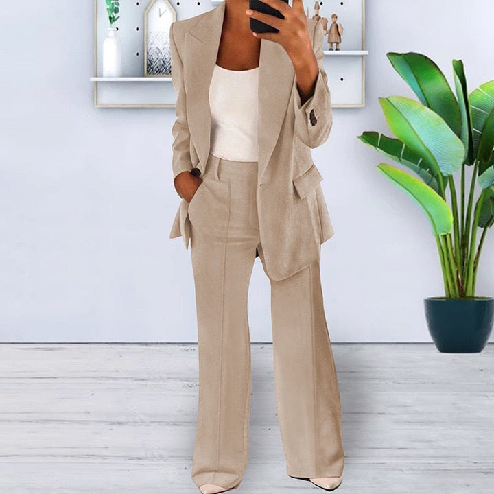 Avriane | Élégant Ensemble Sauvage Blazer et Jupe
