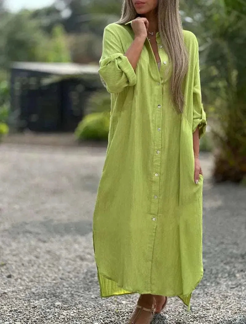 Levoire | Pull de détente pour femmes avec des manches longues Jaune Vert