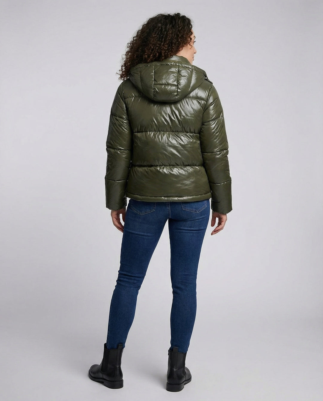 Dames Veste Puffy Capuche | Avriane