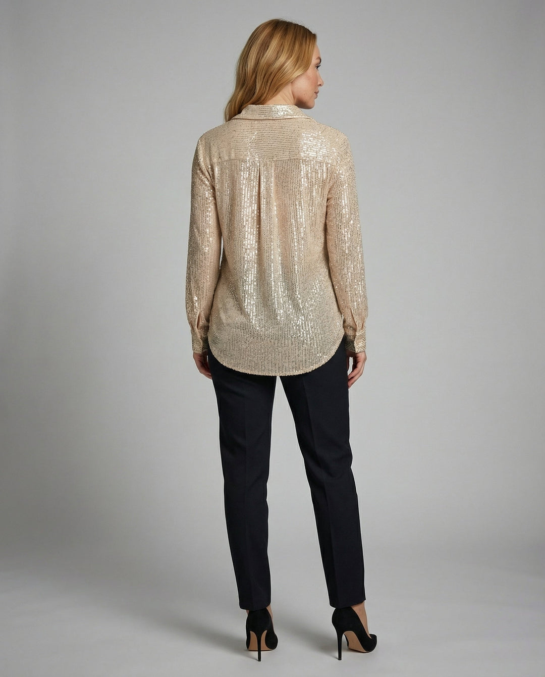 Blouse oversize scintillante femme | Heidi-Mode