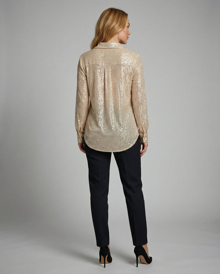Blouse oversize scintillante femme | Heidi-Mode