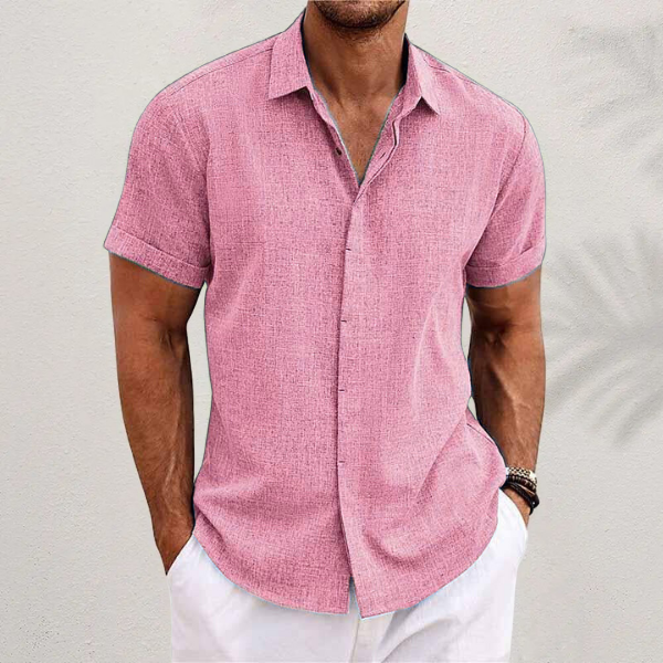 Levoire | Chemise En Lin De Haute Qualité Rosa