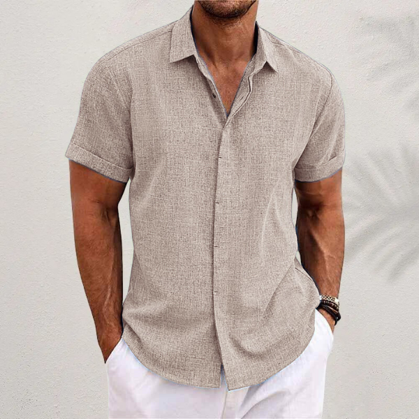 Levoire | Chemise En Lin De Haute Qualité Khaki