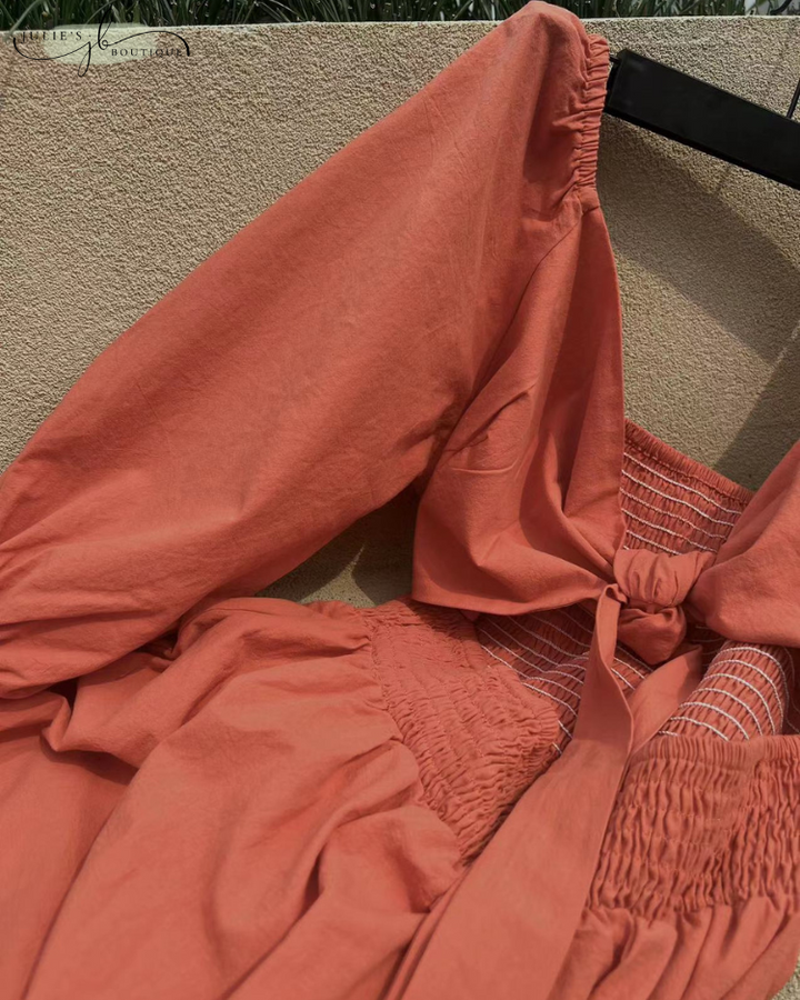 Levoire | Robe Française Avec Manches Volantes