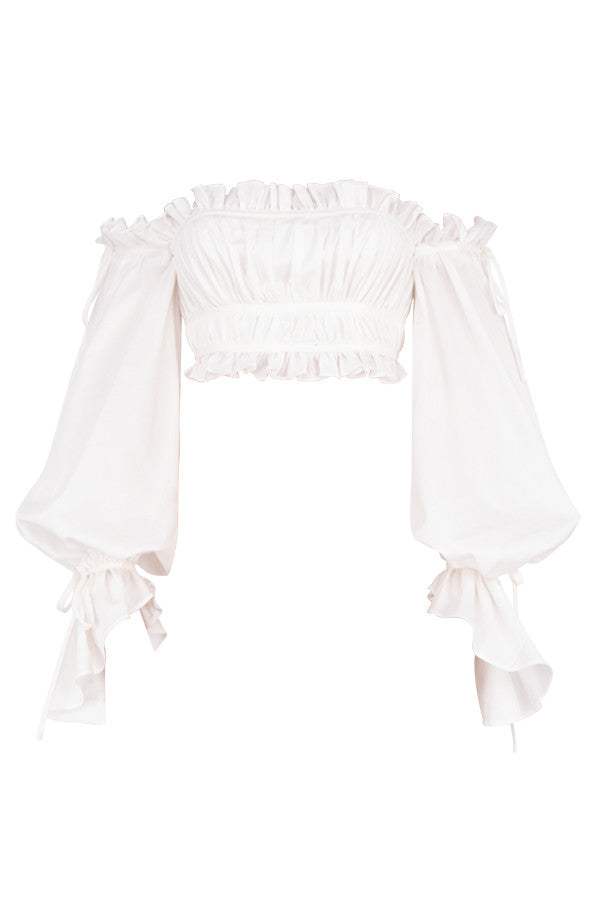 Levoire | Top Off Épaules Blanches