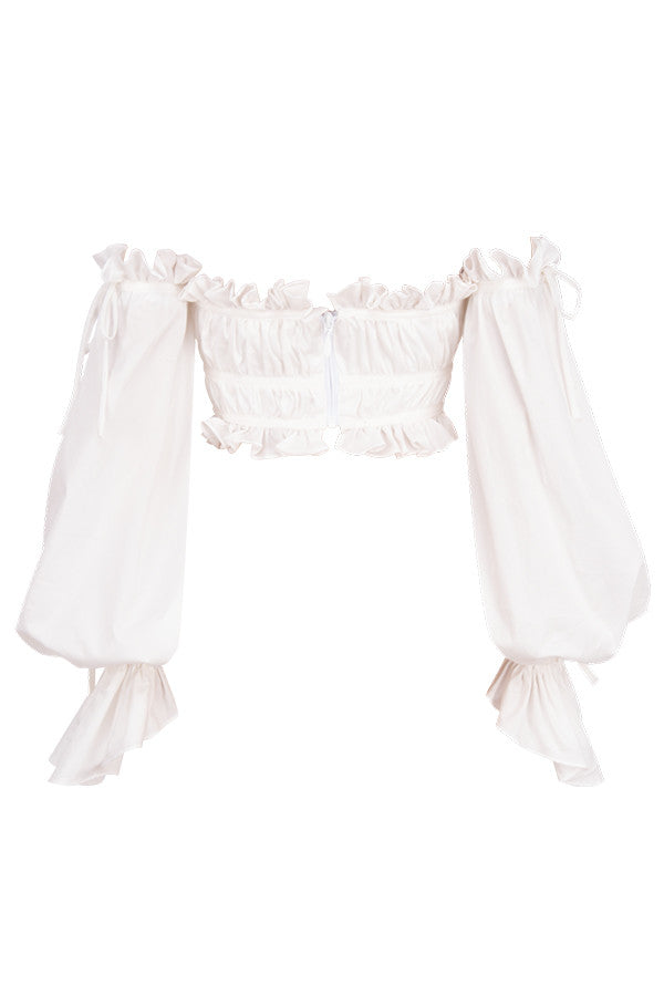 Levoire | Top Off Épaules Blanches