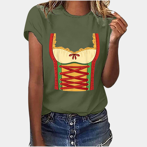 Levoire | T-Shirt Manches Courtes Imprimé Dirndl T-Shirts Vêtements Femme